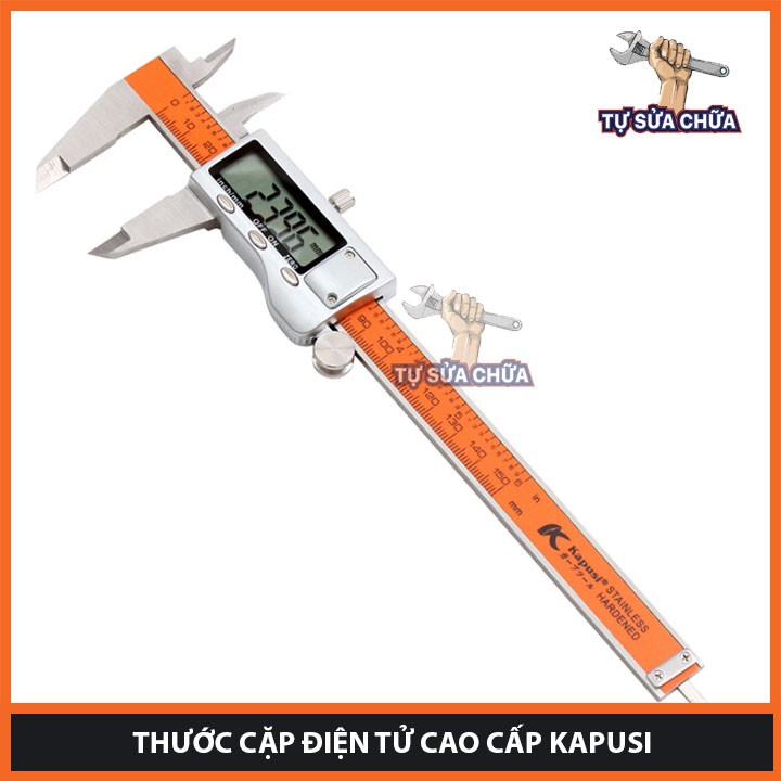 Thước kẹp điện tử Kapusi 150 mm chính xác - chuyên dụng đo lường cho kĩ thuật chính xác cao