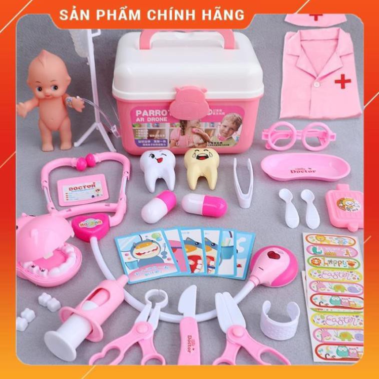 [Freeship 10k] Đồ Chơi Dụng Cụ Y Tế Bác Sĩ Y Tá Nha Sĩ Khám Răng Cho Trẻ Em - Đồ Chơi Giáo Dục Cho Bé Trai Bé Gái