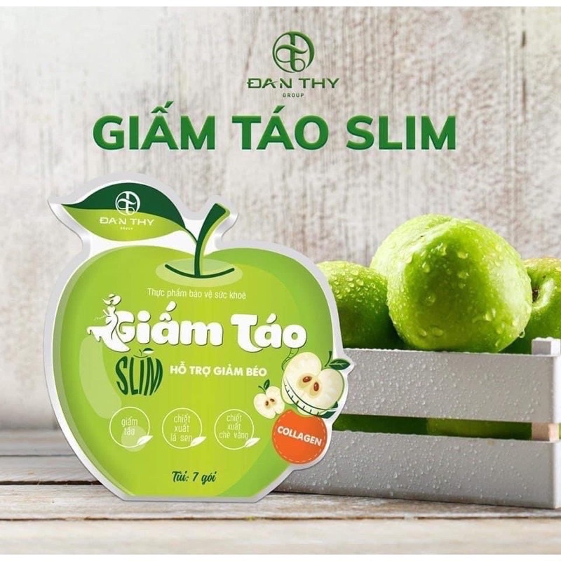 Giấm Táo Slim Đan Thy Group chính hãng - Túi 7 gói giấm táo nhỏ 20ml