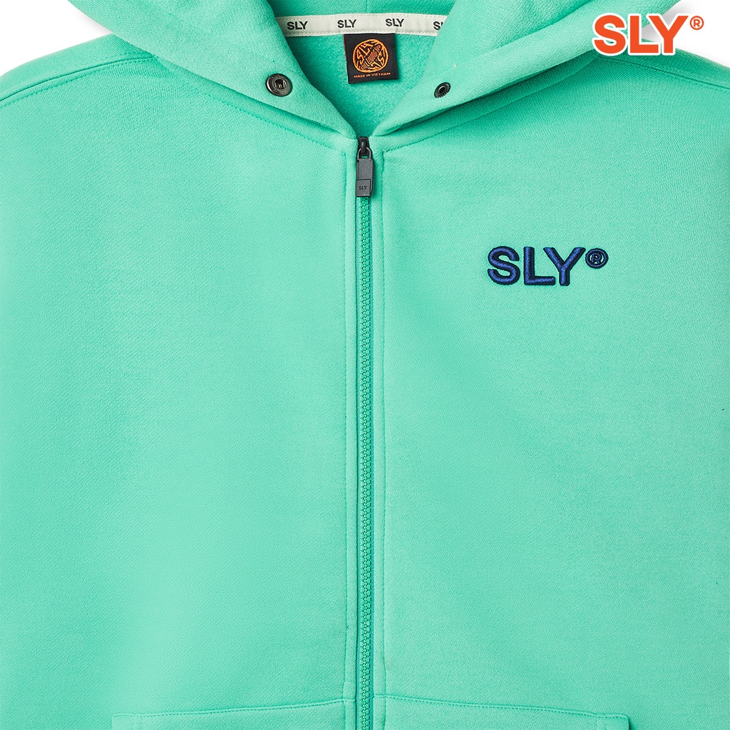 Áo Khoác Nỉ Bông SLY màu xanh ngọc
