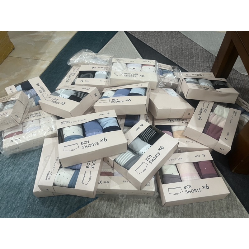 Quần lót Gu set 6 chiếc xách Nhật