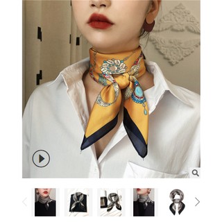 KHĂN LỤA VUÔNG TO_Khăn turban_khăn đeo túi xách