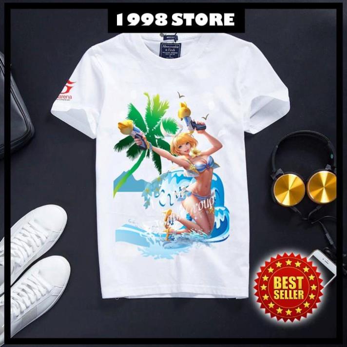 (SALE TOÀN SHOP) Áo Liên Quân Mobile cotton màu trắng chất cực đẹp Violet BB