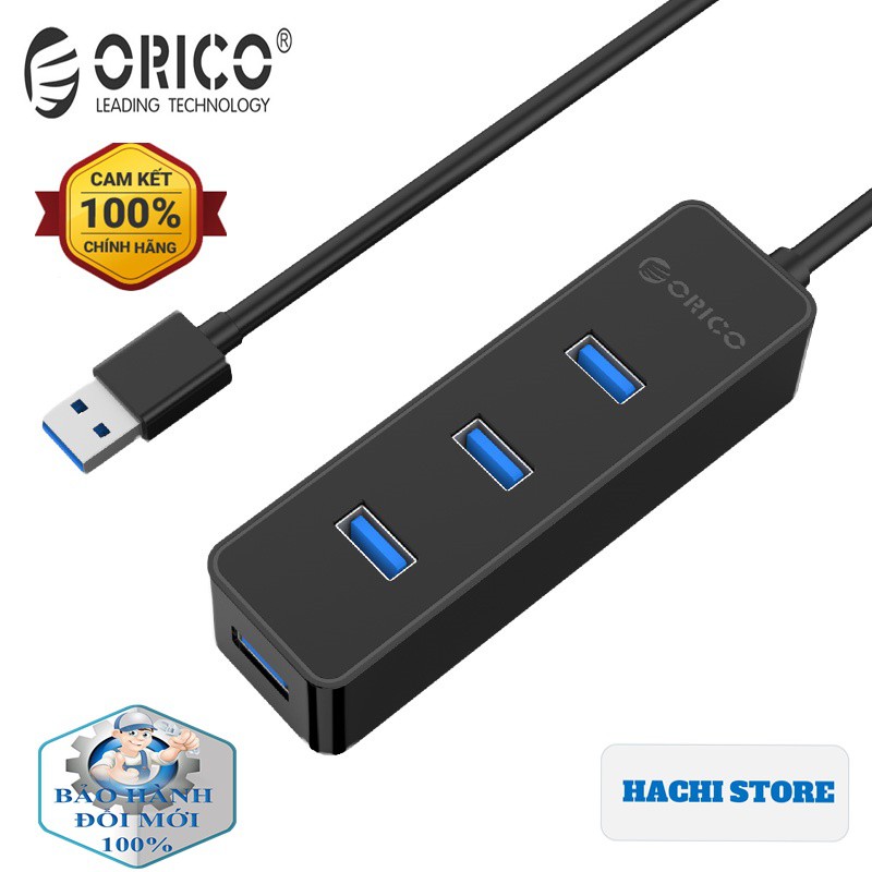 Bộ chia USB Hub 4 Cổng 3.0 Orico W5PH4-U3 - Hàng phân phối chính hãng