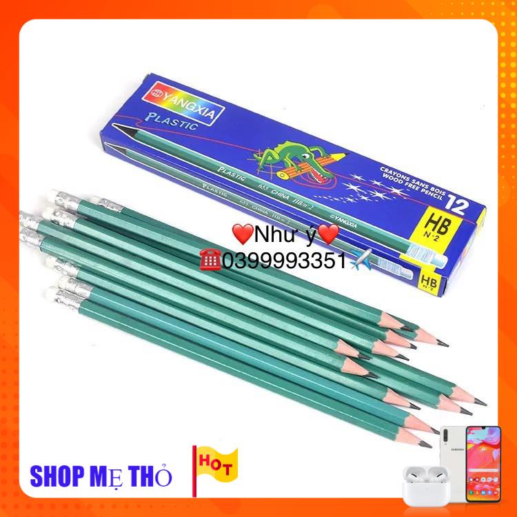 12 cây bút chì 2B Xanh Học Sinh