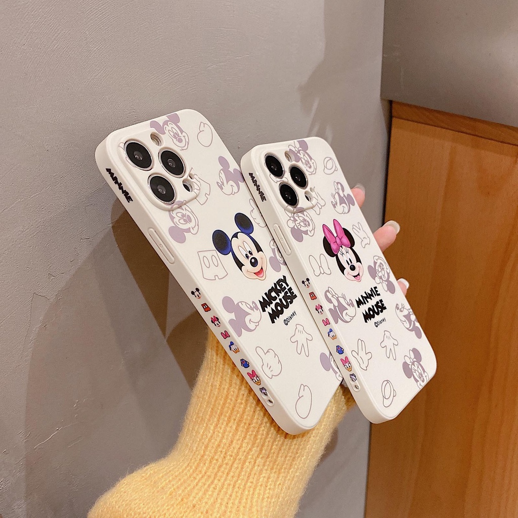 Hoạt Hình Ốp Điện Thoại Hình Chuột mickey minnie Cho iphone 15 14 13 12 pro max iphone 7 8 plus 7 8 se 2020 xr xs max
