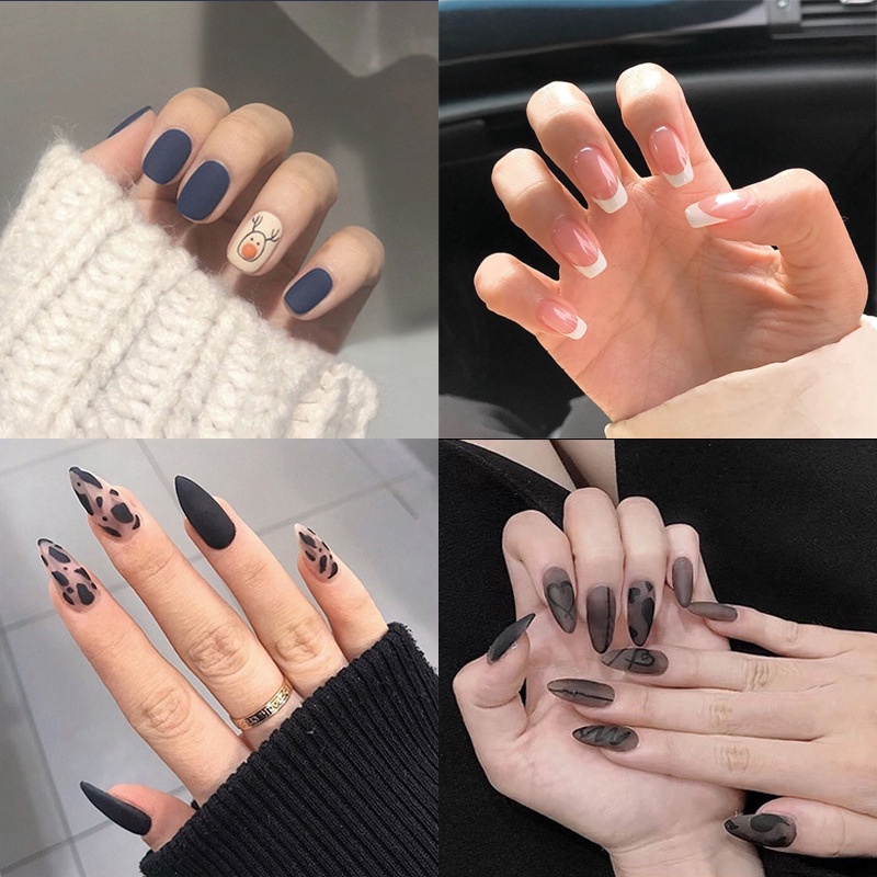 Bộ 24 Móng Tay Giả Thời Trang Đáng Yêu Cho Nữ