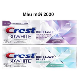 Kem đánh răng Crest 3D Brilliance - vỏ bạc