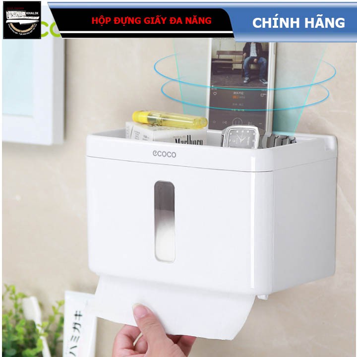 Hộp đựng khăn giấy đa năng chống nước cao cấp - Ecoco E1613