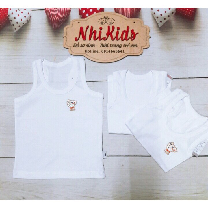 combo 5 áo ba lỗ cao cấp amamio/miatop cho bé sơ sinh từ 3-11 kg