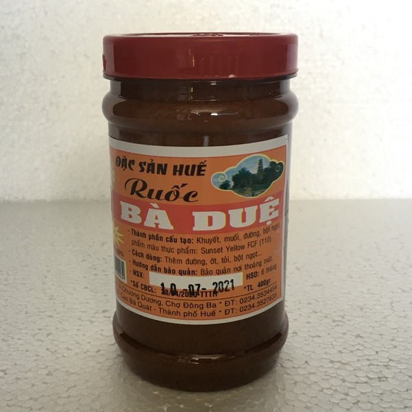 Mắm ruốc Huế loại ngon đúng vị Huế - Bà Duệ 400gr