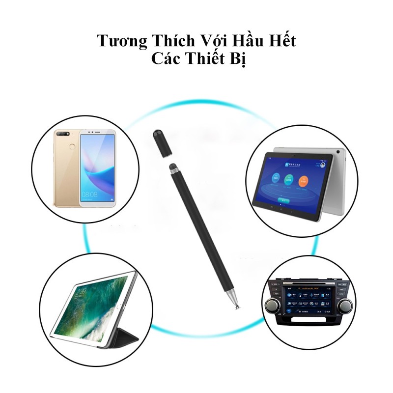 Bút Cảm Ứng Đa Năng 2 Trong 1 Dùng Cho Điện Thoại/ Máy Tính Bảng/ Ipad air 8  QT