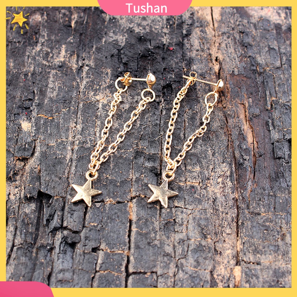 Khuyên Tai Tua Rua Hình Ngôi Sao Độc Đáo Thời Trang Cho Phụ Nữ