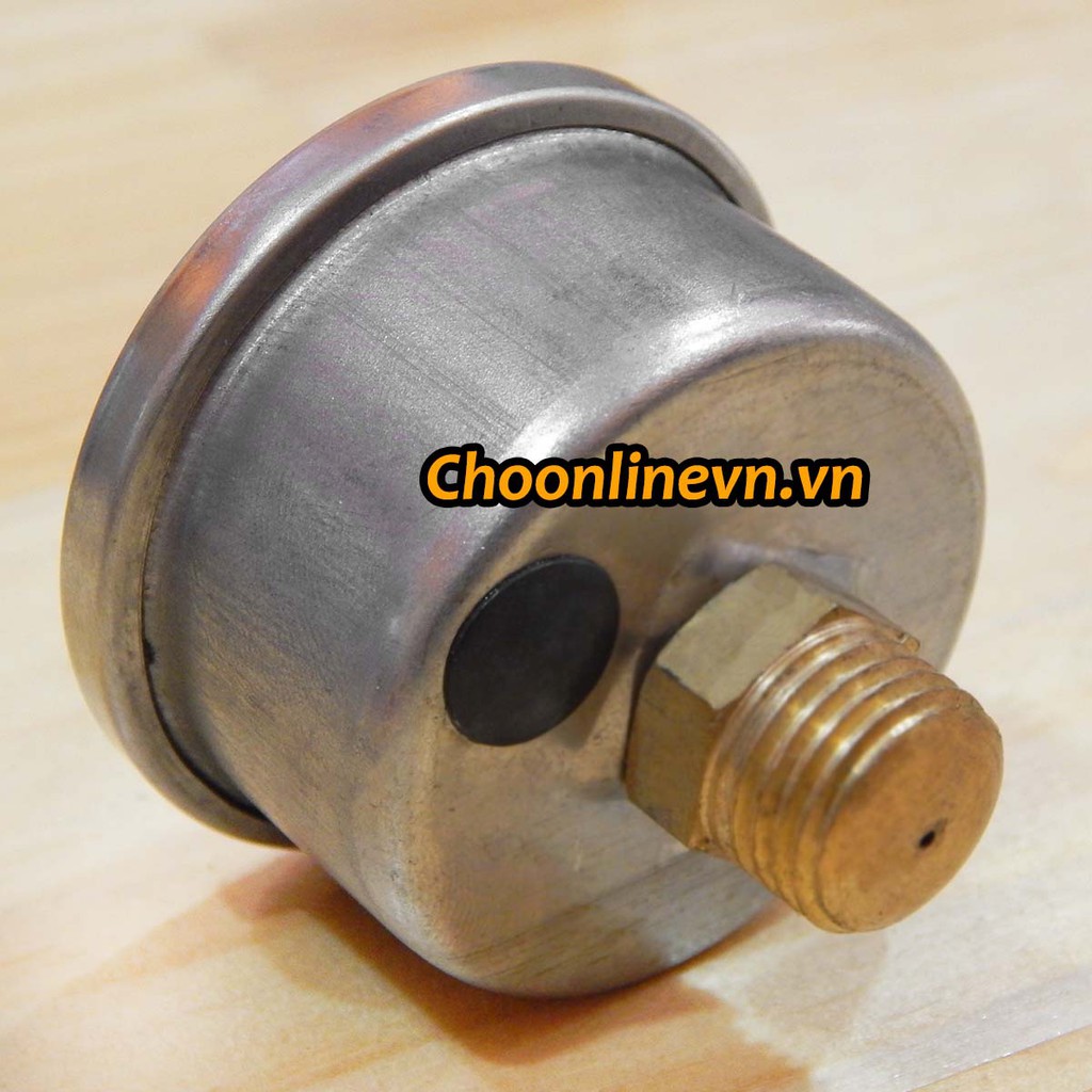 Đồng hồ đo áp lực nước chân ren ngắn 14mm dùng cho máy rửa xe gia đình
