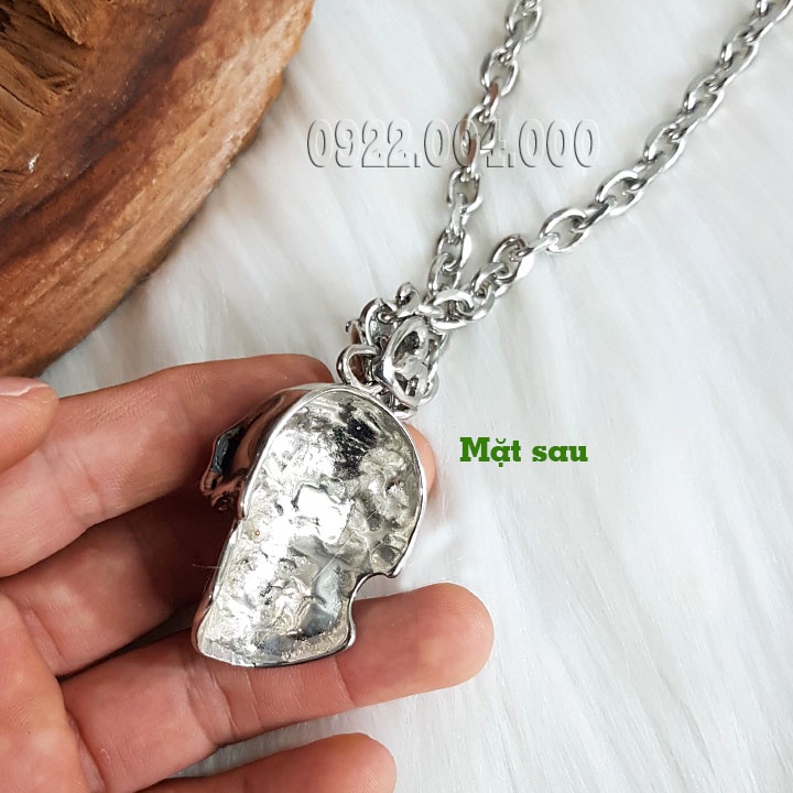Dây chuyền skull, mặt dây dầu lâu cỡ lớn.