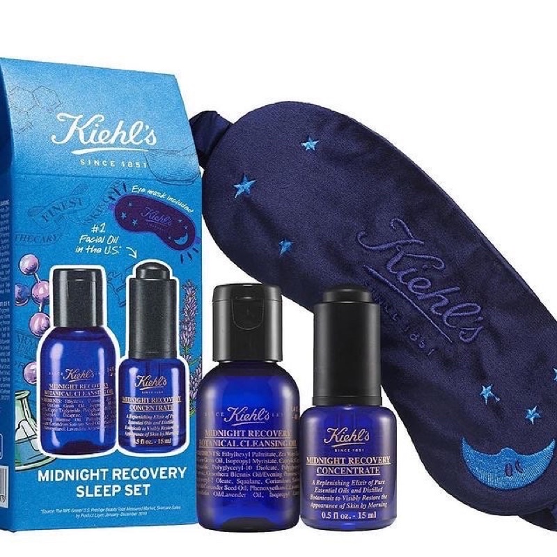Set 2 món dưỡng Kiehls Midnight
