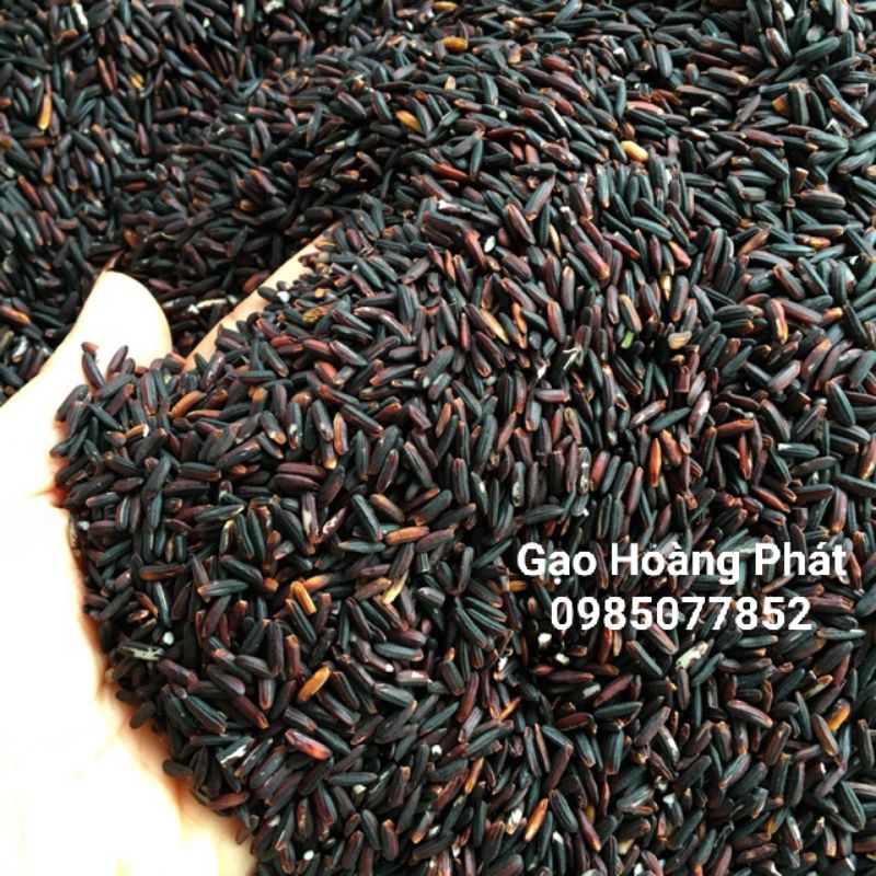 Gạo lứt đen dẻo điện biên - Gạo ăn kiêng,tốt cho sức khoẻ. (Túi 2kg).Hút Chân Không.