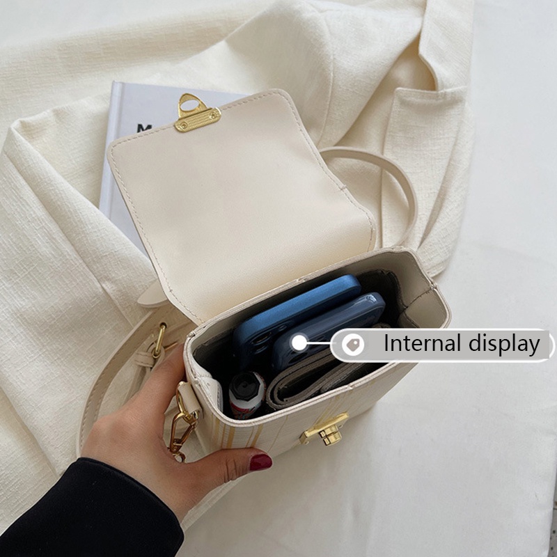 Túi đeo chéo IELGY hình vuông cỡ nhỏ cầm tay thời trang cao cấp cho nữ