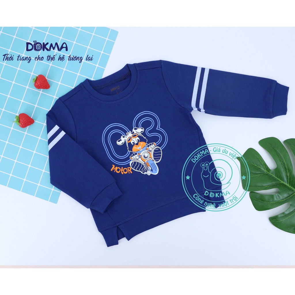 DA507 Áo cổ tròn dài tay Dokma (2-6T)