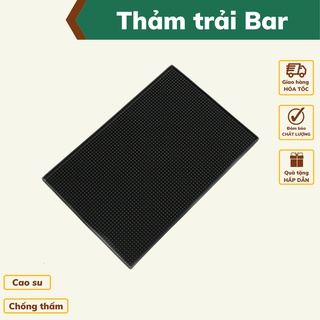 Thảm trải quầy bar thảm lót quầy pha chế size L 45x30 cm dụng cụ pha cà phê chống thấm nước cao su đàn hồi