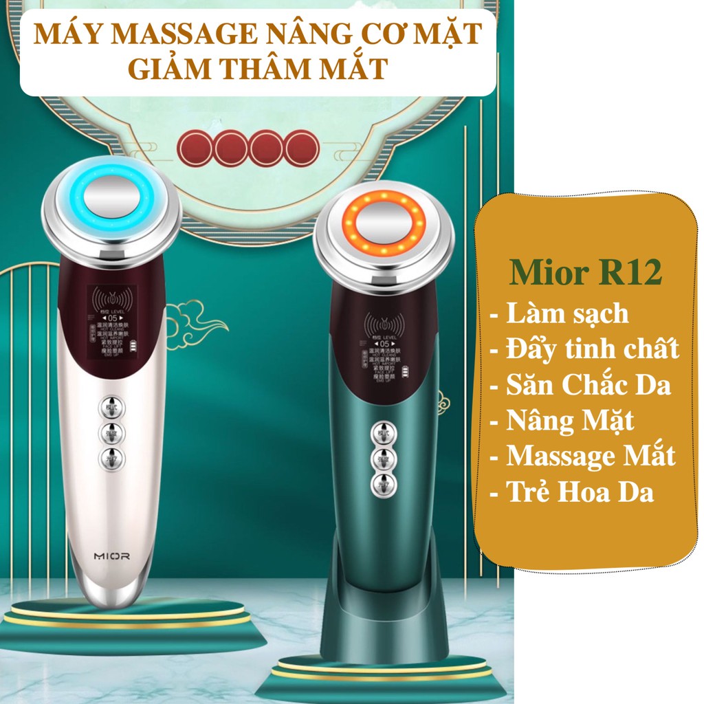 Máy Chăm Sóc Da Mặt Đẩy Tinh Chất Se Khít Lỗ Chân Lông Căng Da, Máy Massage Mặt Chăm Sóc Vùng Da Dưới Mắt Máy Rửa Mặt