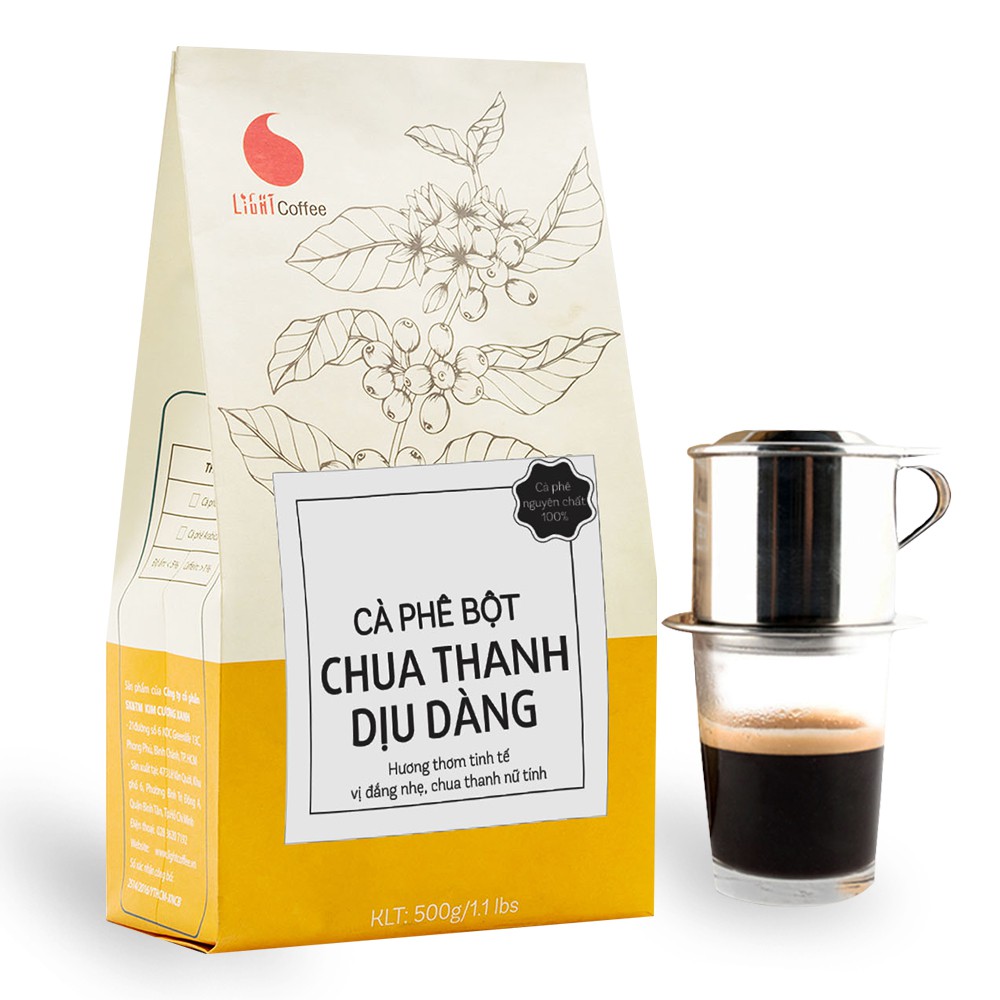 Cà phê Chua Thanh Dịu Dàng Light Coffee Gói 500g