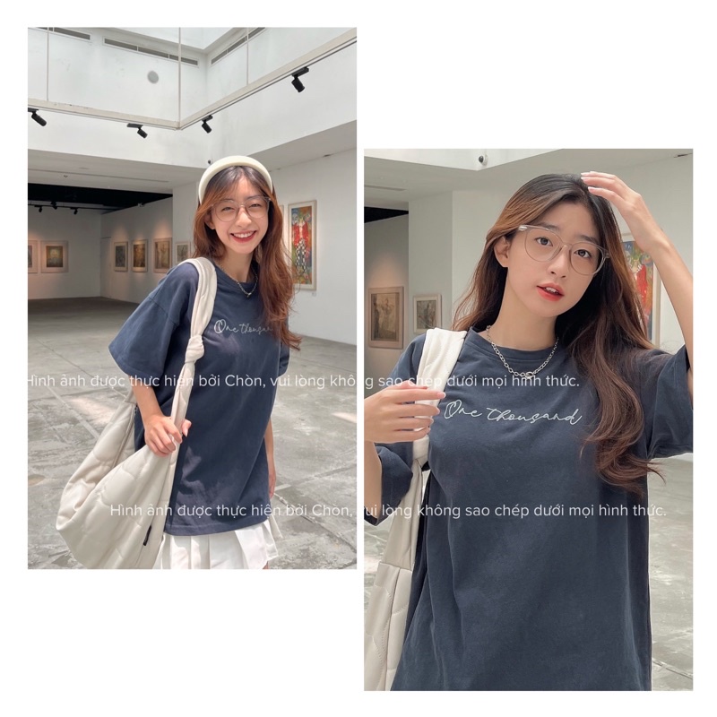 Áo thun 3158 MÀU NAVY hàng loại 1 chất dày dặn Cotton Unisex CHÒN CLOTHING