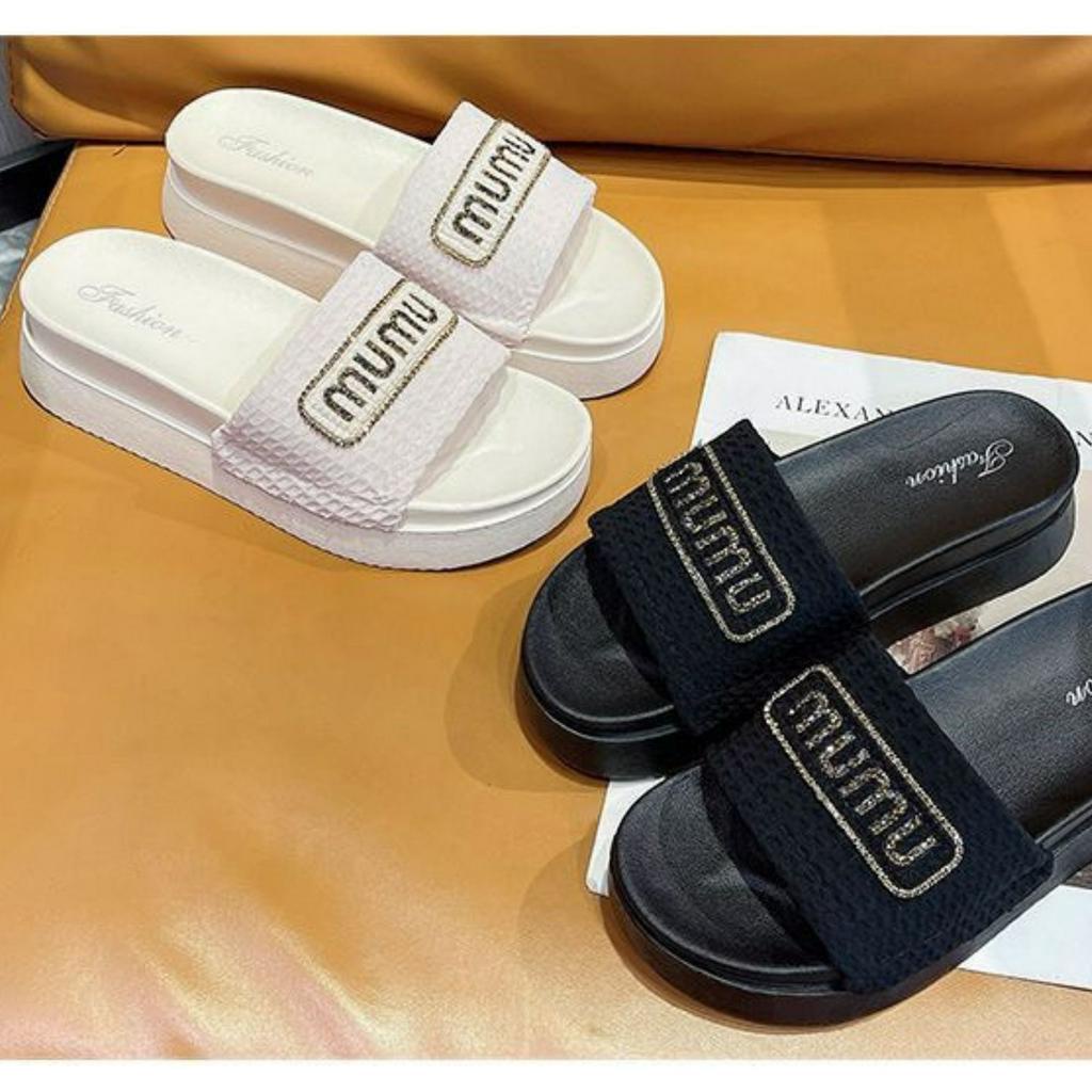 Dép Quai Ngang Dio Cao 5cm,Tổng Hợp Dép Đế Cao 5cm Mumu, Quai Chéo, Kim Cương, Chữ H Size 35-39
