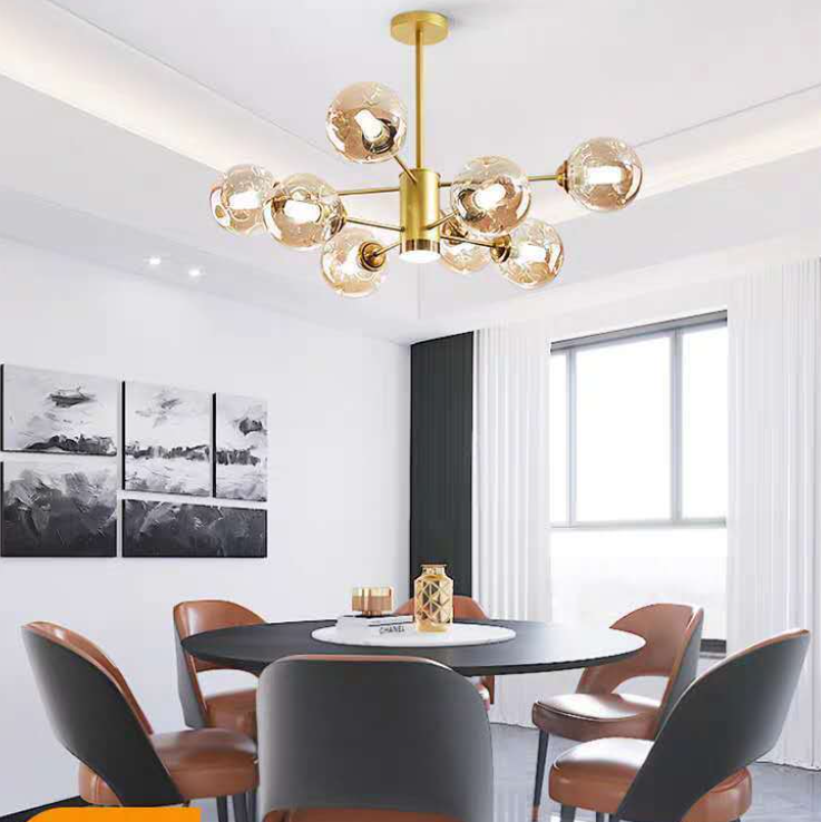 IKEE Phòng Ngủ GiảN Đèn Ốp Trần Hiện Đại Phòng Khách ĐèN Treo Trần Đèn Chùm Led ĐèN Thả Trang Trí BắC ÂU