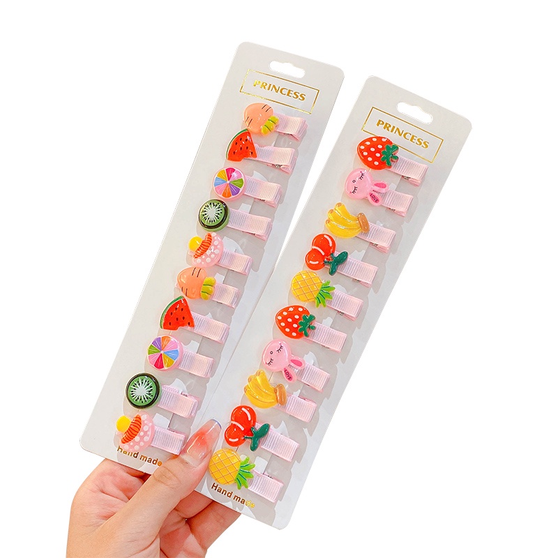 Set 10 Kẹp Tóc Dễ Thương Cho Bé Gái