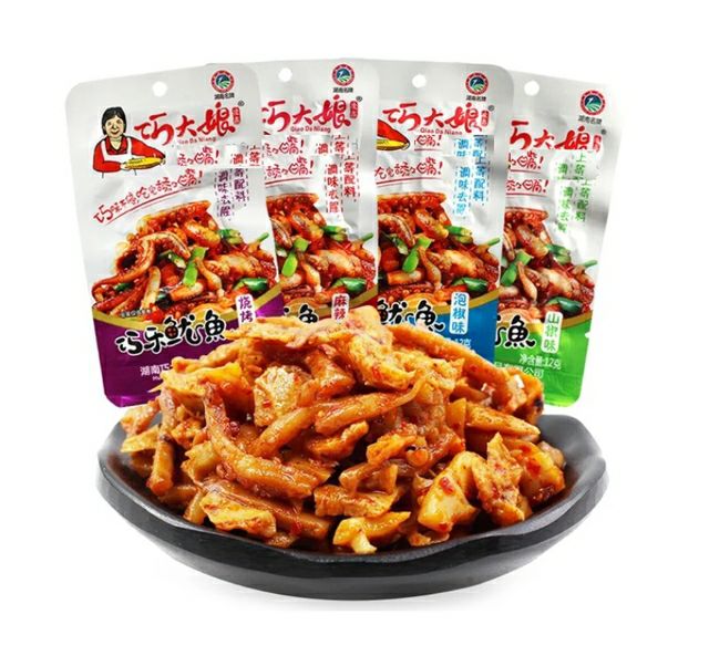 10 GÓI RÂU MỰC XÀO CAY