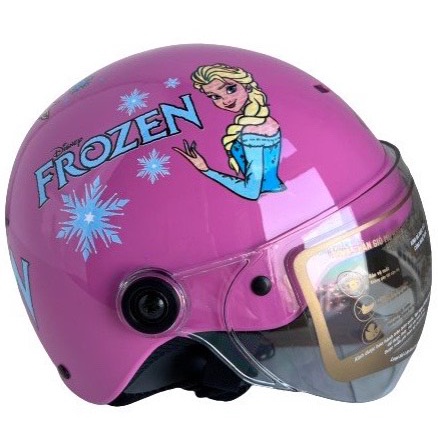 Nón bảo hiểm trẻ em có kính - dành cho bé gái từ 3 đến 6 tuổi - Asia MT103KS - Vòng đầu 50-52cm - Bé nặng dưới 18kg