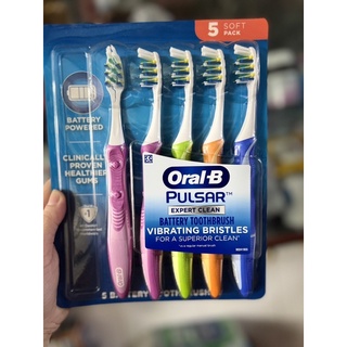Set Bàn chải đánh răng chạy pin Oral-B 5 soft pack