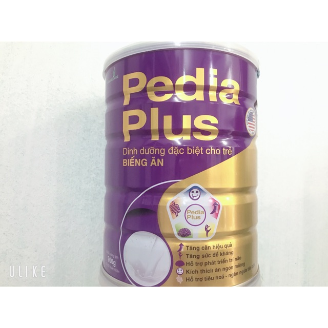 Sữa Pedia lus 900g , dành cho trẻ từ 1-10 tuổi , đặc biệt là trẻ biếng ăn nhẹ cân , trẻ nóng trong táo bón chậm tăng cân