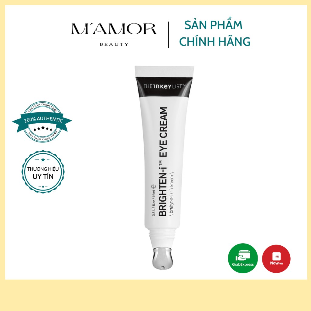 Kem mắt dưỡng sáng, mờ quầng thâm The Inkey List List Brighten-I Eye Cream (Bill Mỹ)