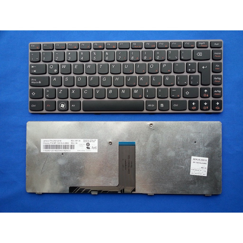 (KEYBOARD) BÀN PHÍM LAPTOP LENOVO Z470 dùng cho IdeaPad Z470 Z475 Z370 Z470A