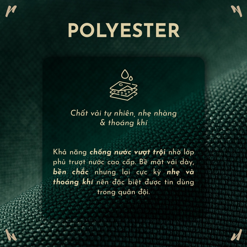 Ví Vải Nam Nắp Gập Màu Trơn Reckless - Claire Wallet - Vải Polyester Canvas Kháng Nước