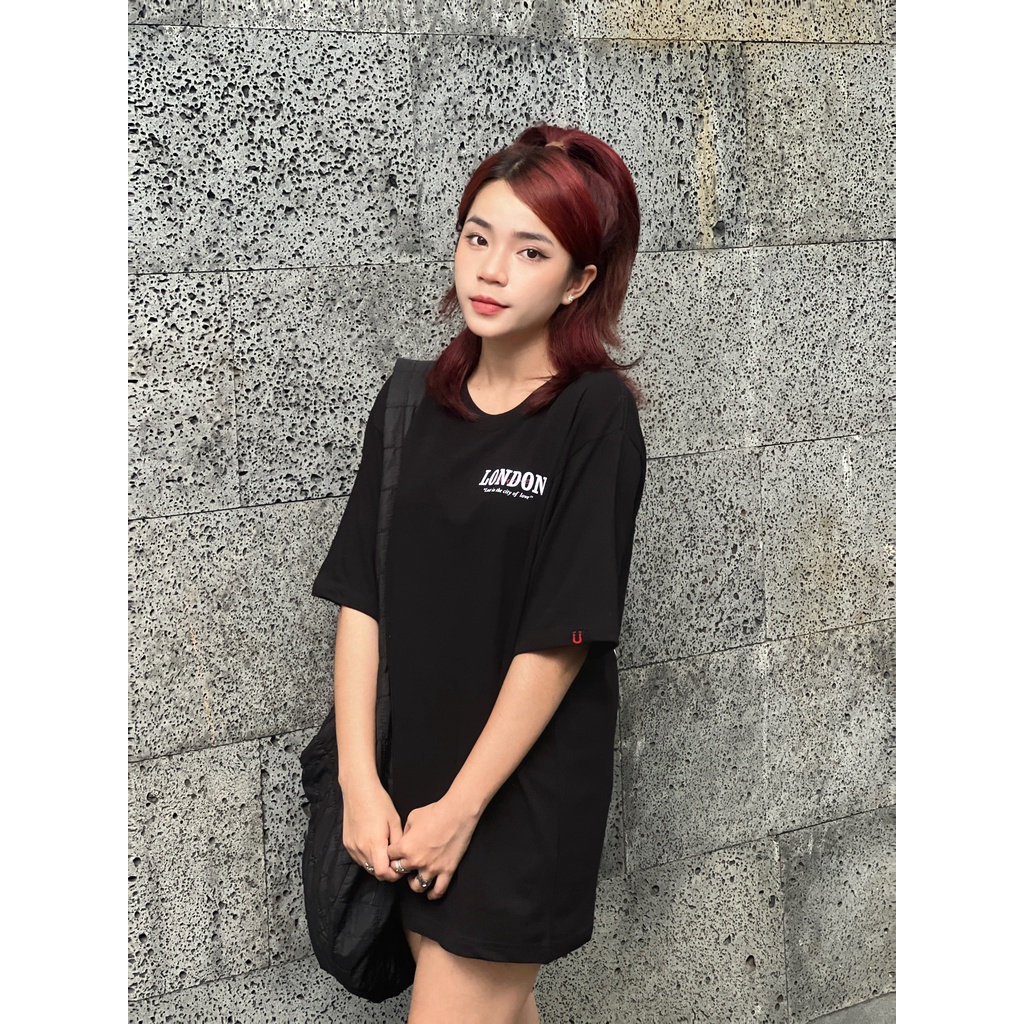 ÁO THUN NAM/NỮ UNIME LONDON - ĐEN