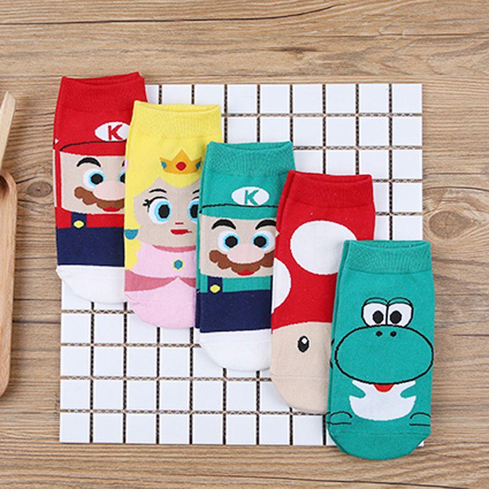 Mocho Vớ Cotton Hóa Trang Nhân Vật Hoạt Hình Super Mario Dễ Thương Cho Nữ