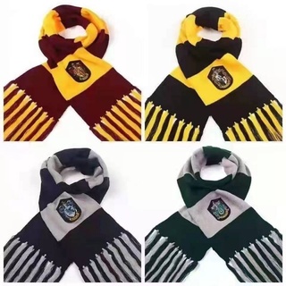 Harry Potter Scarf Genuine Striped Double Thick Warm Long Tassel Scarf Harry Potter Peripheral Genuine dOxY