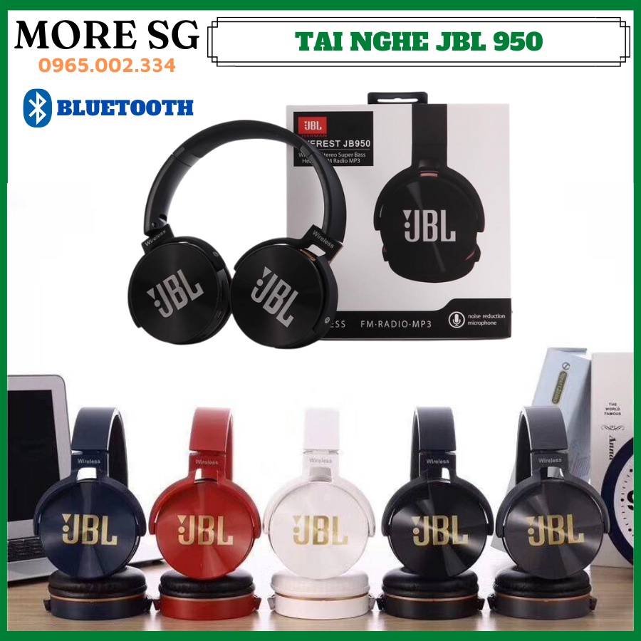 Tai Nghe Chụp Tai Không Dây Headphone Bluetooth JBL 950 Cao Cấp - Sản Phẩm Lọt Top 3 Tốt Nhất Tai Nghe Thế Giới