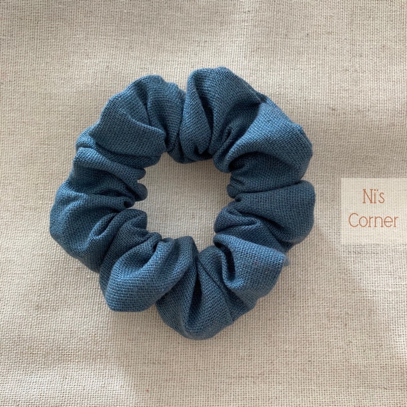 Set Beach & Sand - 2 Scrunchies cột tóc linen size mini