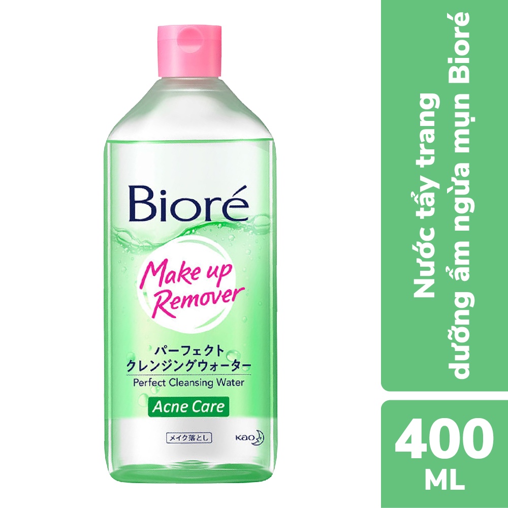 Bioré Nước Tẩy Trang Hoàn Hảo Ngừa Mụn Bioré Make Up Remover Perfect Cleansing Water Acne Care 400ml