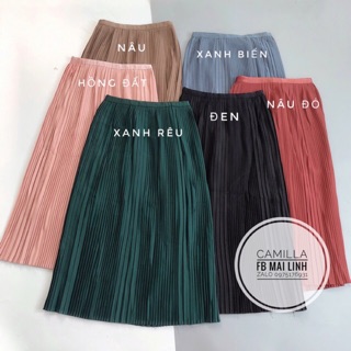 ⚡️BÁN SỈ⚡️Chân váy xếp ly nhỏ nhiều màu - Hàng QUẢNG CHÂU