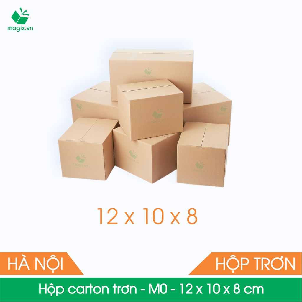 M0 - 12x10x8 cm - 25 Thùng hộp carton đóng hàng