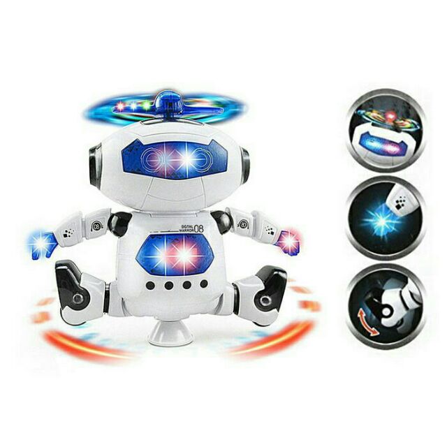 Robot biết nhảy và hát xoay 360 độ