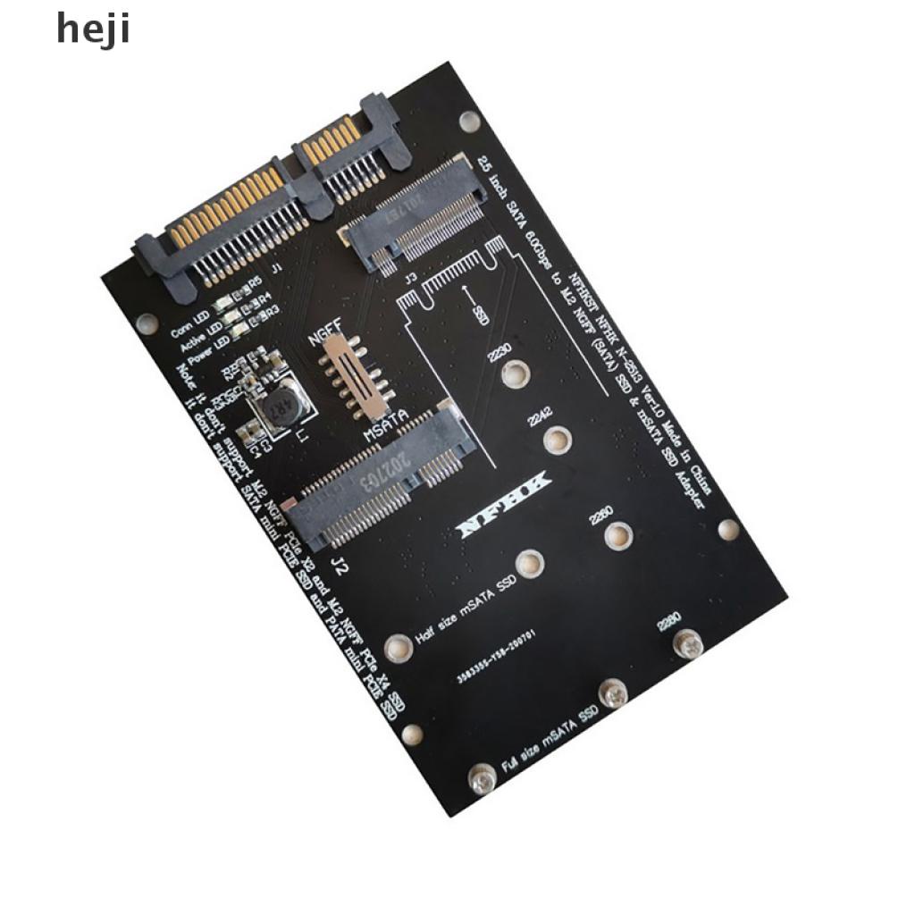 Thẻ Chuyển Đổi Heji M.2 Ngff Msata Ssd Sang 2.5 "Sata 3.0 2 Trong 1 Cho Pc Laptop | BigBuy360 - bigbuy360.vn