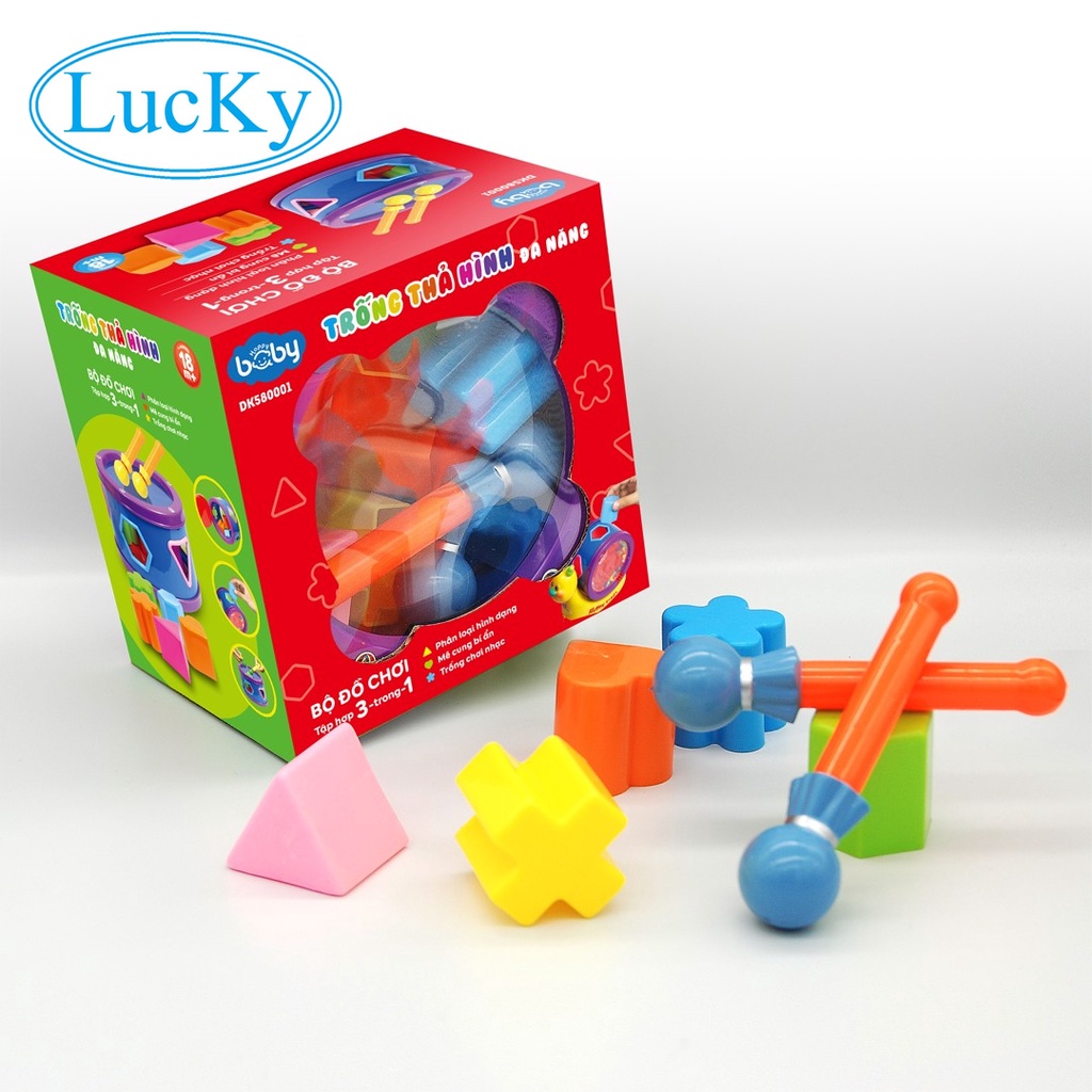 Đồ Chơi Trống Thả Hình Đa Năng DUKA TOYS An Toàn Cho Trẻ