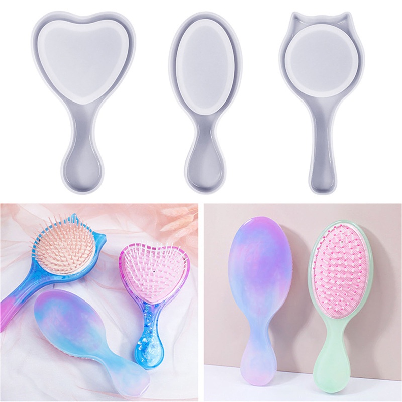 Khuôn Silicone Làm Lược Trang Điểm Bằng Nhựa Resin DIY