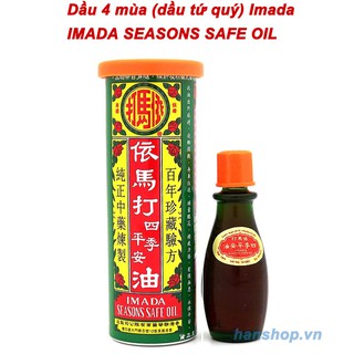 Dầu 4 mùa (dầu tứ quý) Imada Hồng Kông - 12ml